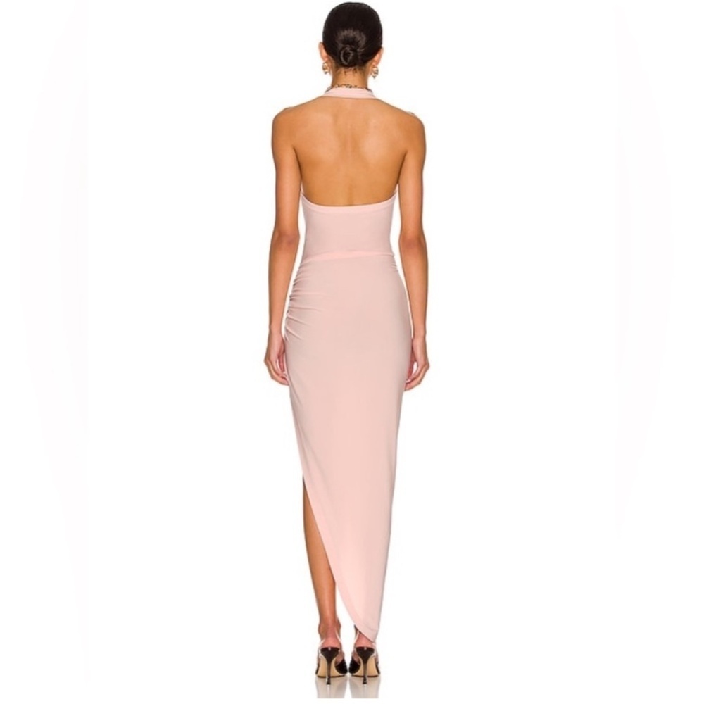 Norma Kamali Cayla Side Drape Gown Pink - Picture 4 of 8